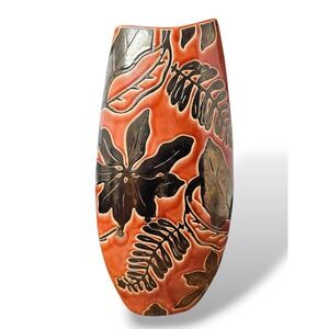 MCM 50s 60s NAPCO 18" Pottery Vase/Planter Mid-Century Floral Decor Vintage Rare